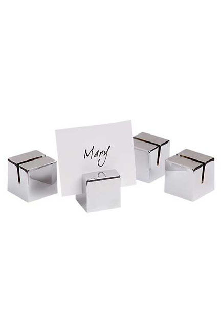 <h6>Card Holder Stainless Cube</h6>
